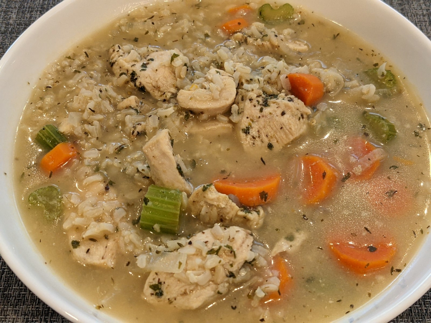 Chicken Brown Rice Soup