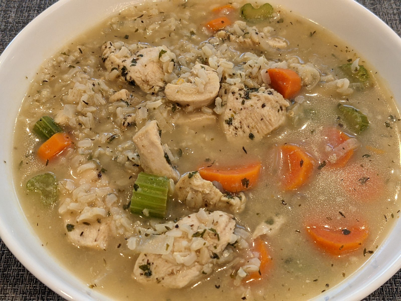 Chicken Brown Rice Soup