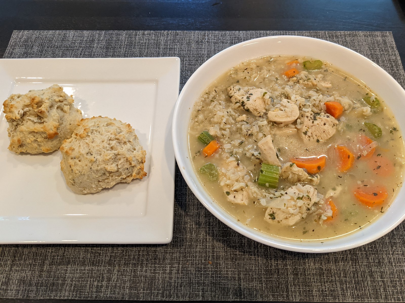 Chicken Brown Rice Soup