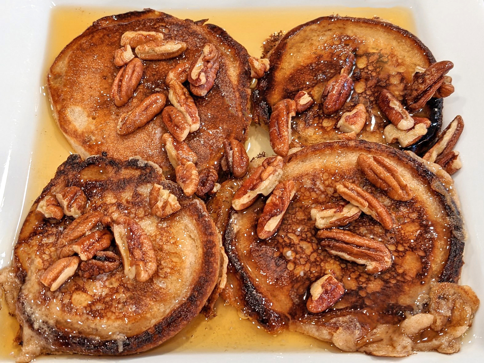 Cinnamon Buttermilk Pancakes with Buttered Pecans Cooking Chris